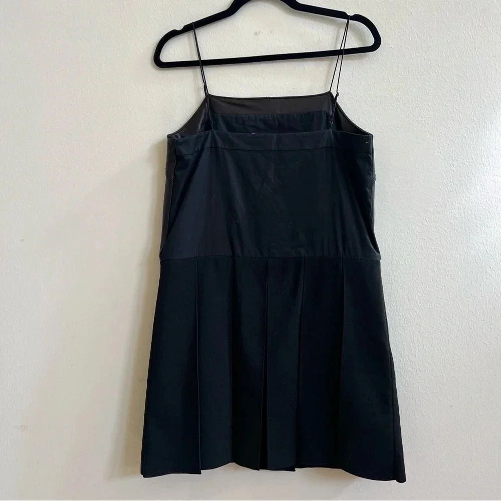 Rag and Bone Paige Black Leather Dress Medium - Picture 3 of 3